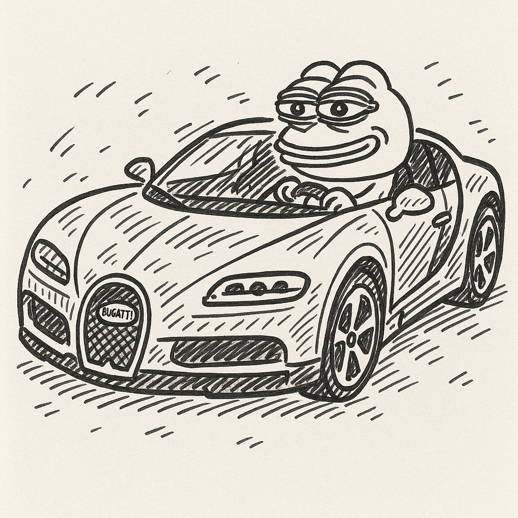 Pepe in Bugatti